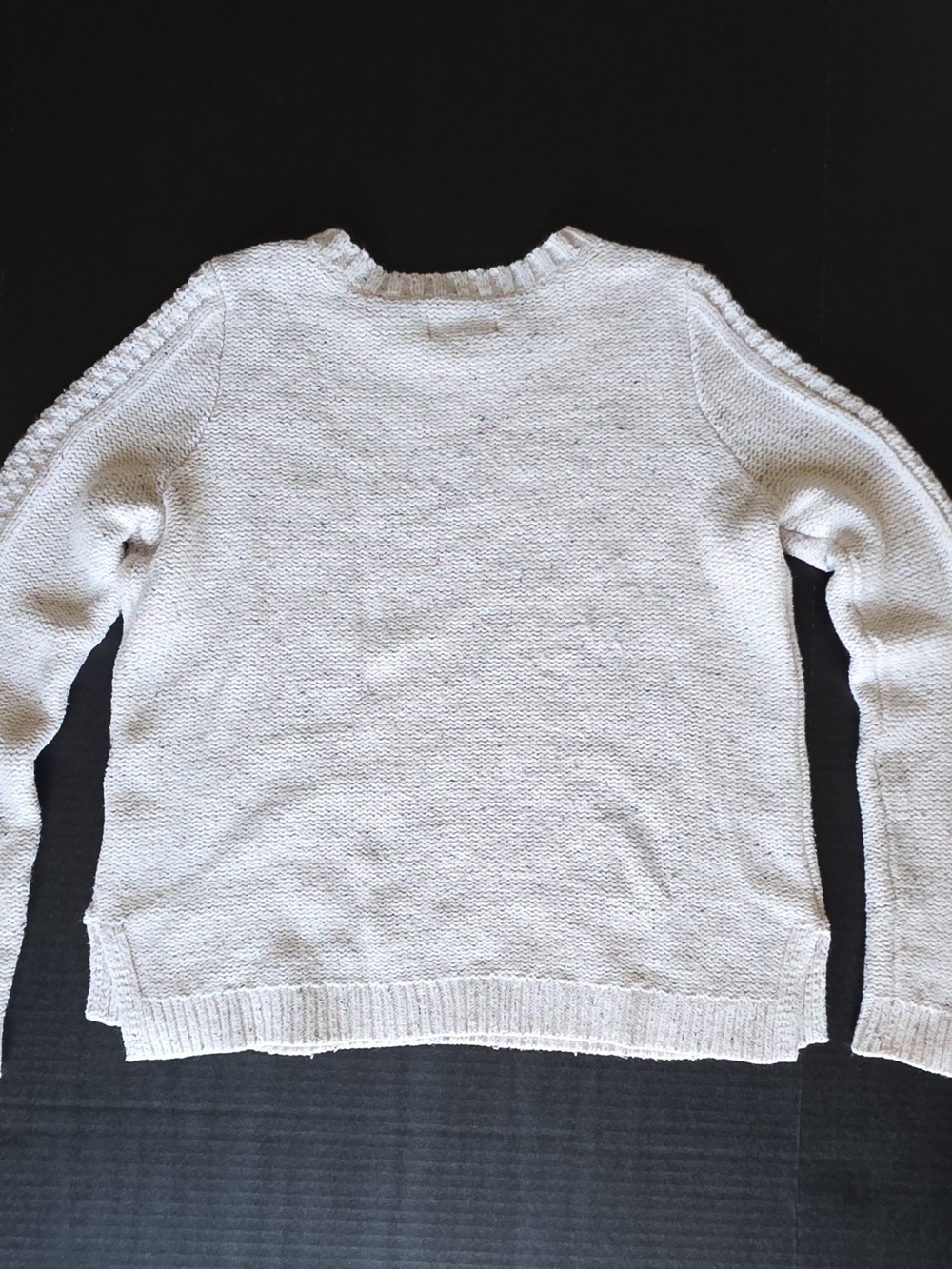 Hollister Light Pink Cable-knit Sweater crewneck Fisherman Minimalist Cozy - Picture 8 of 9